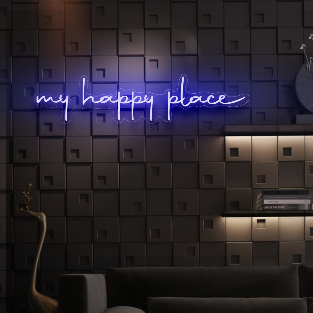 MY happy place neon sign