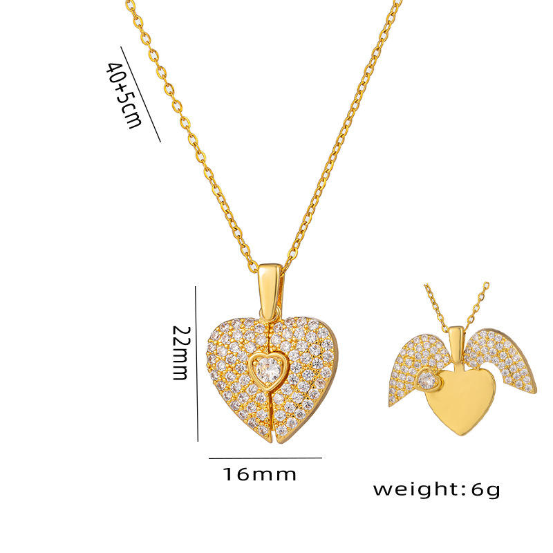 Personalized Heart Necklace With Hidden Names, Secret Message Love Pendant, Graduation Gift, Bridesmaid Gift, Gift For Women, Her Gift